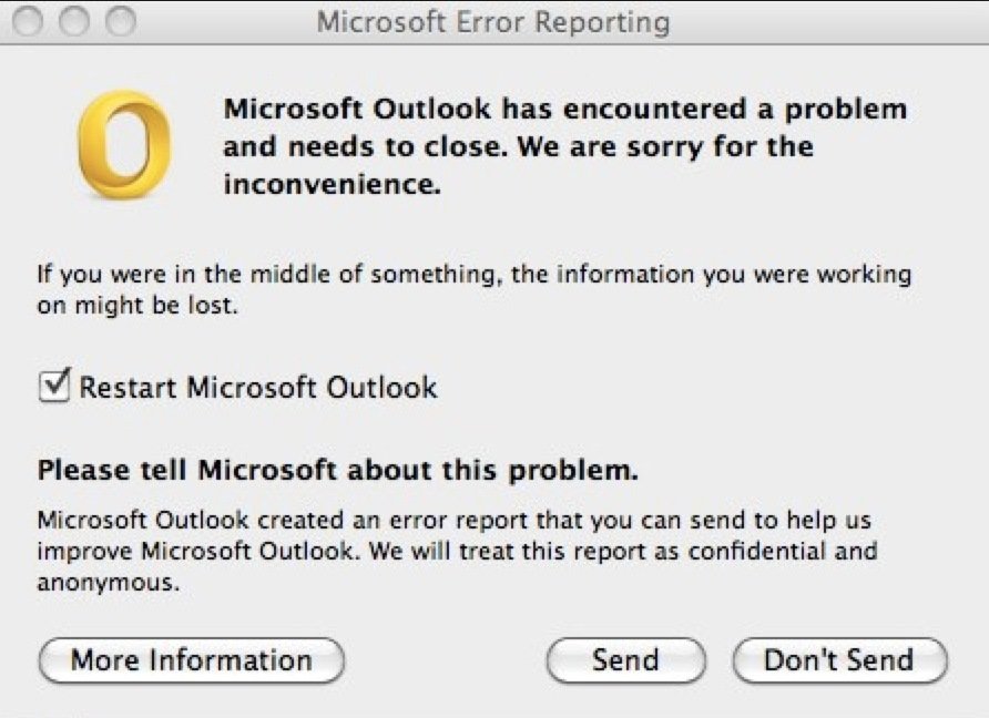 Microsoft Office Randomly Crashes On Mac
